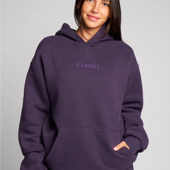 Comfrt Tops - Comfit Women's Purple Hoodie color is BLACKBERRY beautiful purple 💟